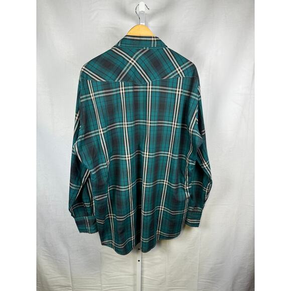 Saddle King Western Pearl Snap Button Long Sleeve Shirt Men's Size XL - Picture 4 of 4